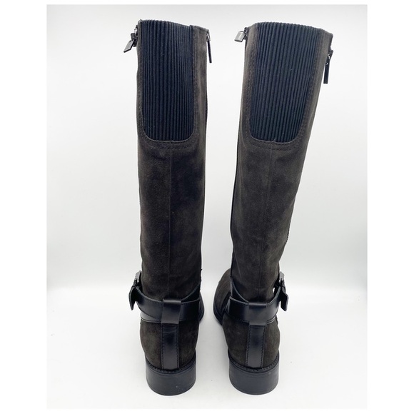 NWB Aquatalia Uriale Suede Calf Boots in Graphite Size 9 - Picture 3 of 12